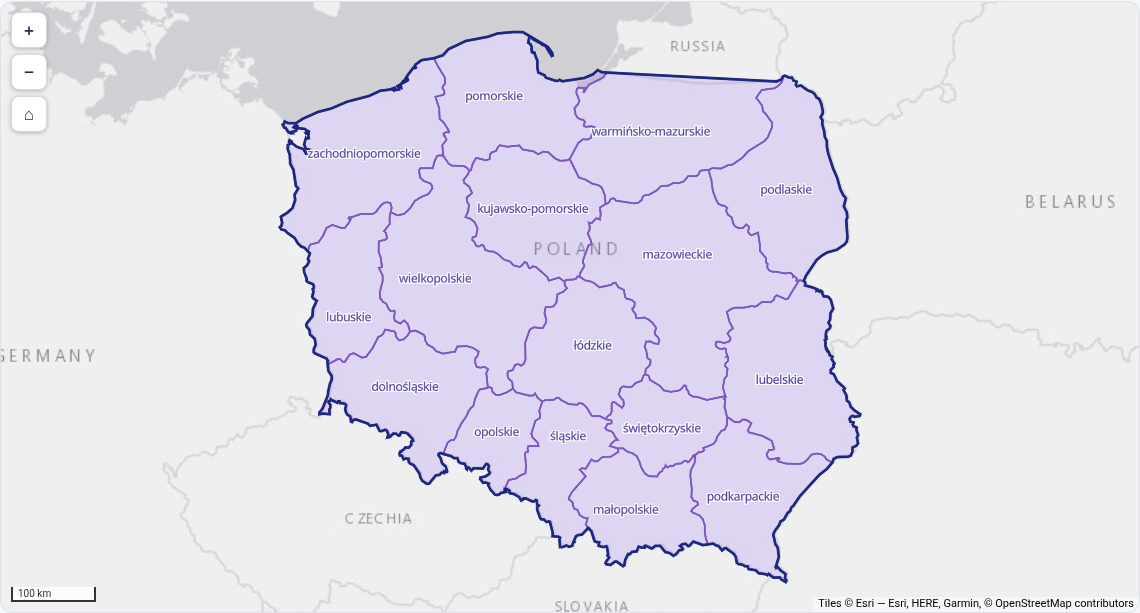 TMapAreas – podgląd